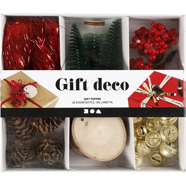 Cadeauversieringen - ouderwets - 6 st