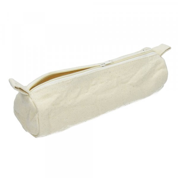 Katoenen artikelen 22,5 x  7 cm - natuurlijk katoen 350g/m etui rond