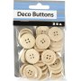 Houten knopen - 23 mm - 30 st