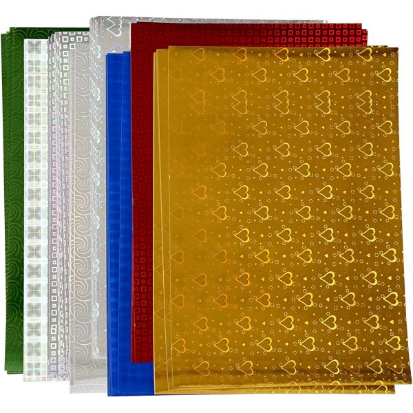 Holografiepapier - A4 - 8 x 10 st Holografiepapier - A4 - 8 x 10 st