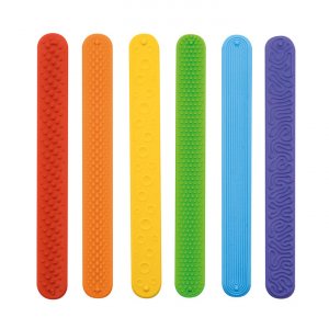 Tastbare siliconenstrips 21 cm - 6 stuks Tastbare siliconenstrips 21 cm - 6 stuks