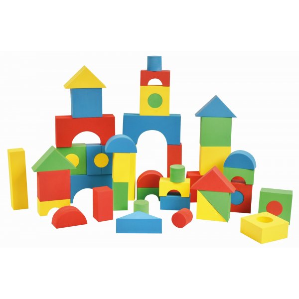 Zachte blokken gekleurd 56 st