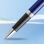 Rollerball Waterman Hmisphre Deluxe Franse Rivira - Marineblauw - Fijn
