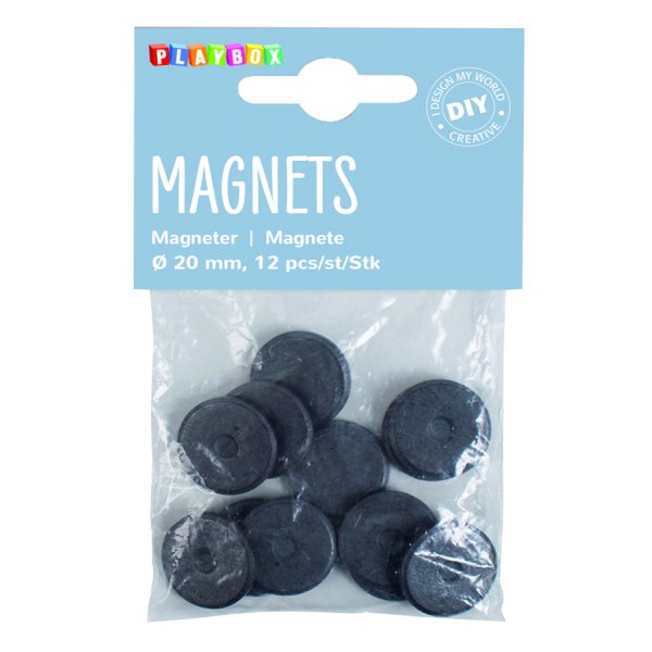 Magneten Ø 20 mm - 12 st Magneten Ø 20 mm - 12 st