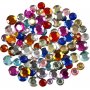 Strasstenen - gemengde kleuren - Rond - 6+9+12 mm - 3600 st