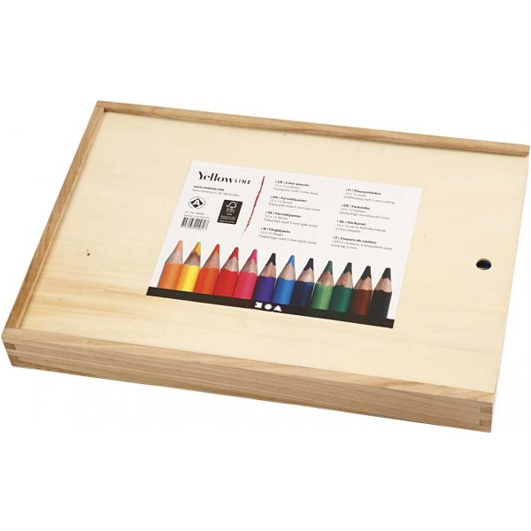 Kleurpotloden - 5 mm - gemengde kleuren - 144 st