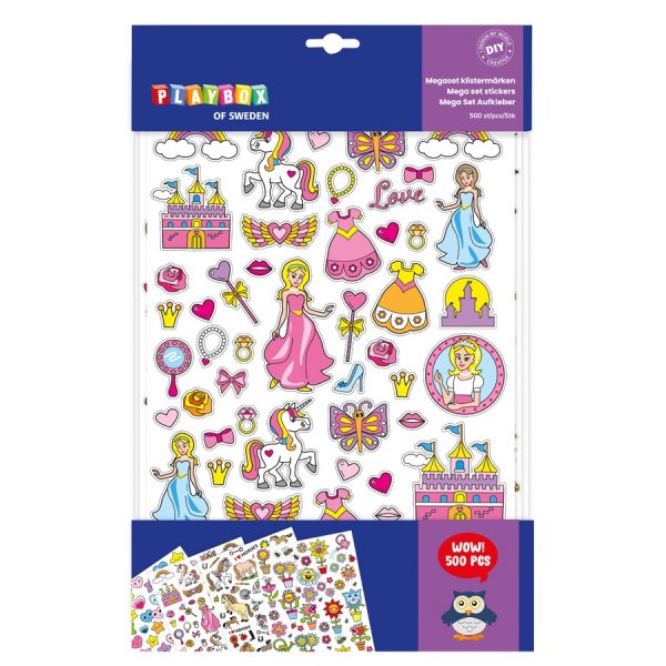 Stickers Prinsessen Megaset - 500 st