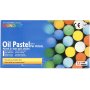 Mungyo Oliepastels - gemengde kleuren - 12 st