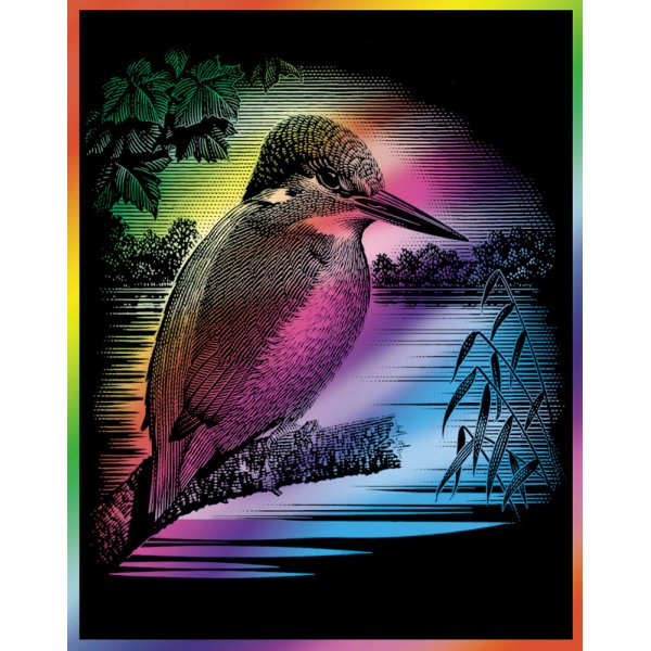 Krasfolie Regenboog - 305x229mm