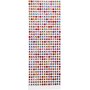 Strassstickers - gemengde kleuren - 10 vellen