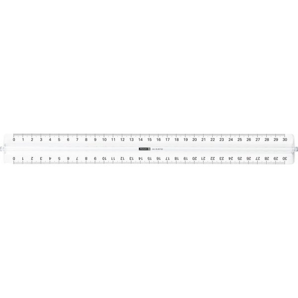 Liniaal met grip 30 cm