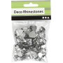 Steentjes - zilver - 6+10+14 mm - 252 st