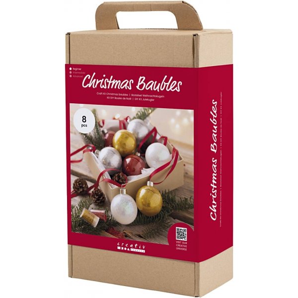 DIY Kit Kerstboomballen - Glitter DIY Kit Kerstboomballen - Glitter