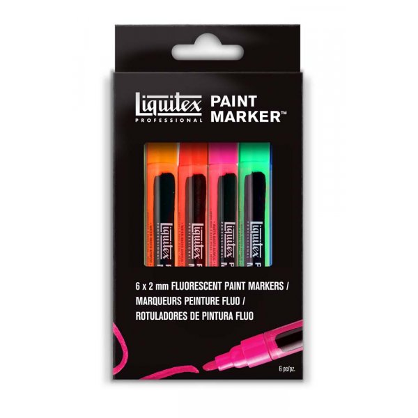 Kleurstiftset Liquitex Fijn 2mm - Fluorescerend