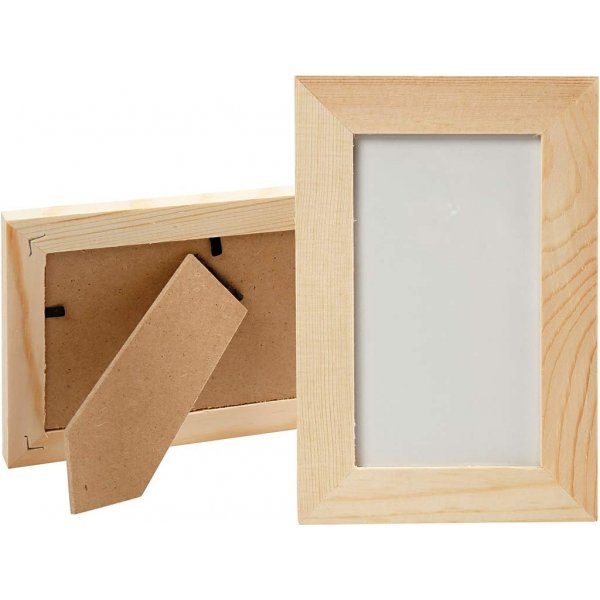 Houten lijst met glas - 10,5x15,6 cm Houten lijst met glas - 10,5x15,6 cm