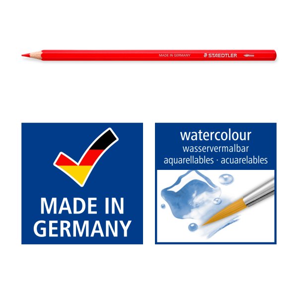 Aquarelkleurpotloden in een doosje - 12 potloden