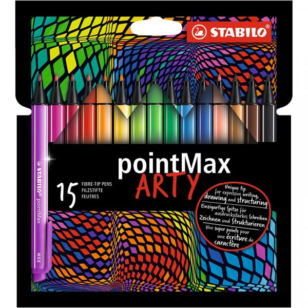 Vezelpennen PointMax Arty - 15-pack