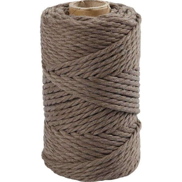 Macramgaren - lichtbruin - 4 mm - 55 m