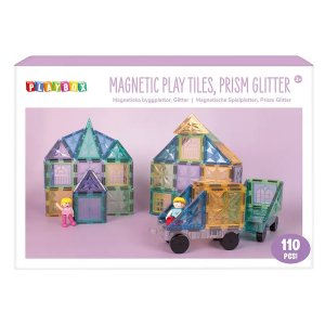 Magnetische tegels met glitter - 110 stuks Magnetische tegels met glitter - 110 stuks