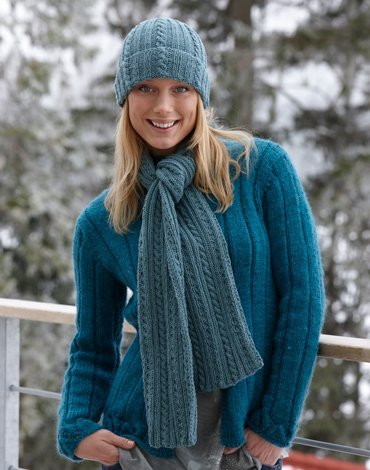 Breipatroon - Gebreide muts en sjaal