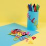 Vilten letters - zelfklevend - 500 st