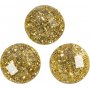Strassstenen - goud - 8 mm - 32 st