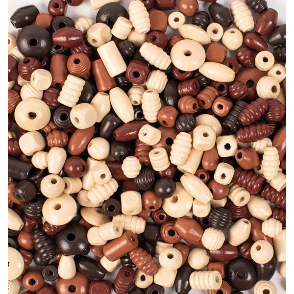 Natuurlijke houten kralen 1 kg