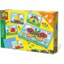 De mozaekset met illustraties