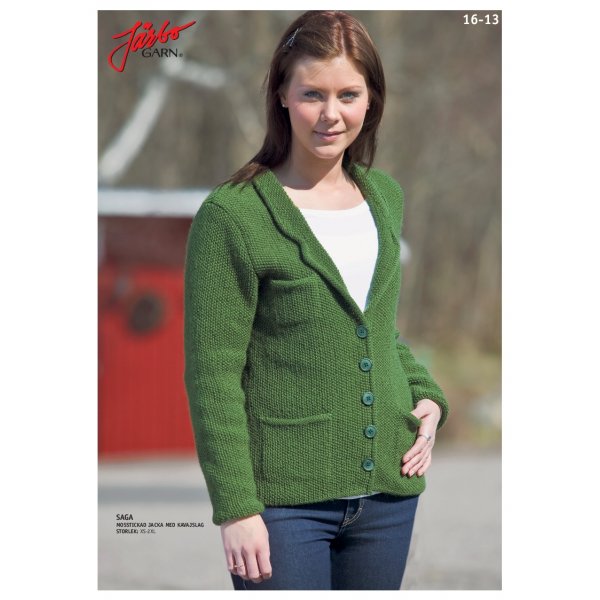 Breipatroon - Mosgebreid vest met blazer