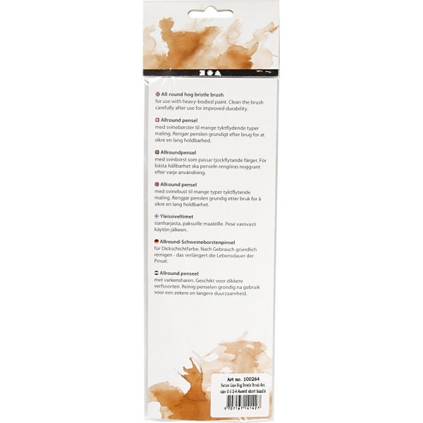 Natur Line Penselen - nr. 00+1+2+4 - bord - 4 st Natur Line Penselen - nr. 00+1+2+4 - bord - 4 st