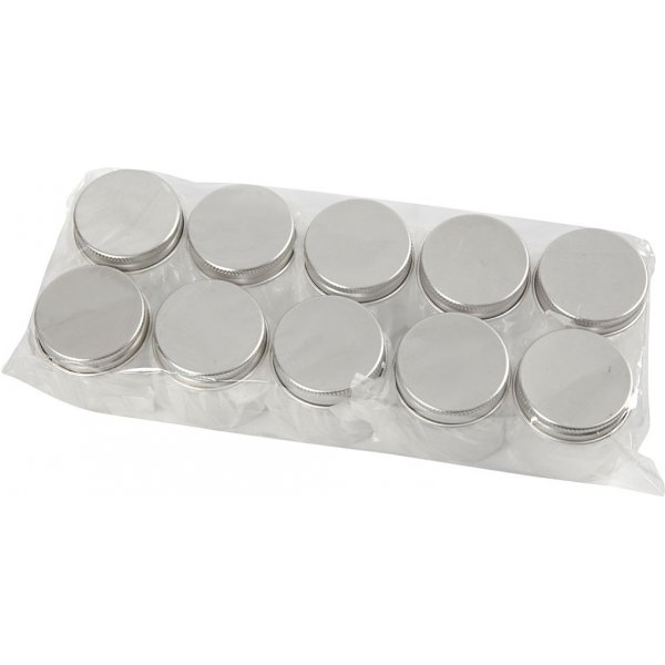 Plastic potje met deksel - 50 ml - 10 st Plastic potje met deksel - 50 ml - 10 st