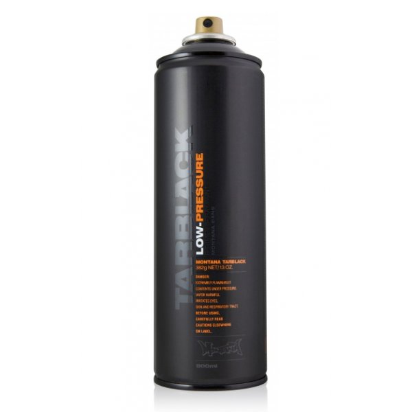 Spuitverf Montana Tarblack 500 ml - Lage druk