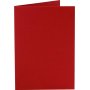 Kaart - rood - 10,5 x 15 cm - 10 st