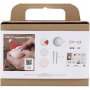 Mini DIY Kit Kerstboomballen - Kerstman en engel
