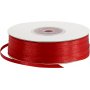 Satijnen lint - rood - B3 mm - 100 m