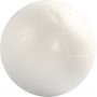 Piepschuim bollen - wit - 10 cm - 5 st