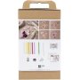 DIY Kit Crpepapier, pastelkleuren, Bloem