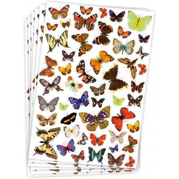 Stickers vlinders - 300 st