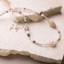 Mini DIY Kit Sieraden, roze harmonie, Zware ketting