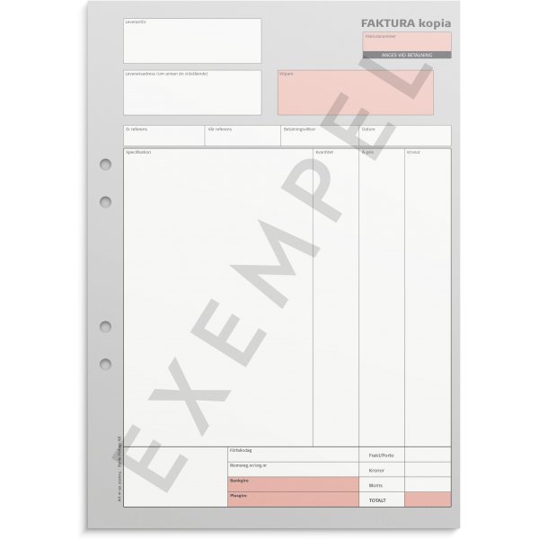 Factuur - A4 met 1 exemplaar