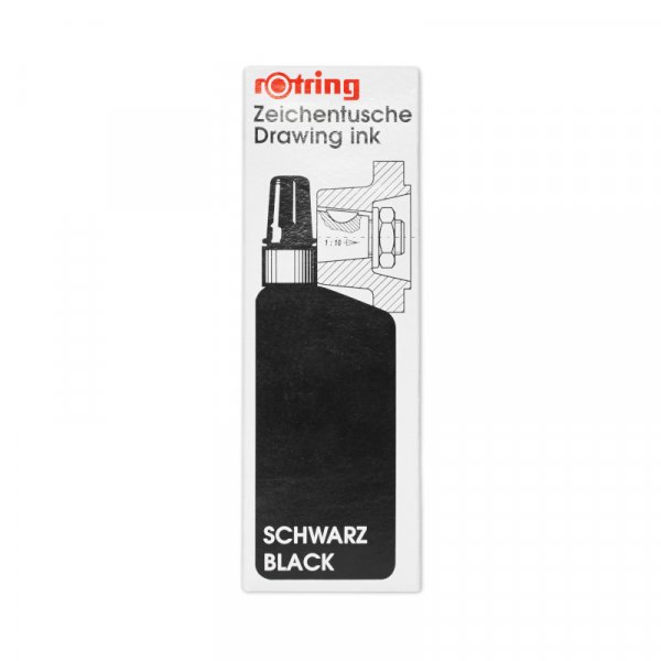 Inkt Rotring - Zwarte inkt - flacon van 23 ml