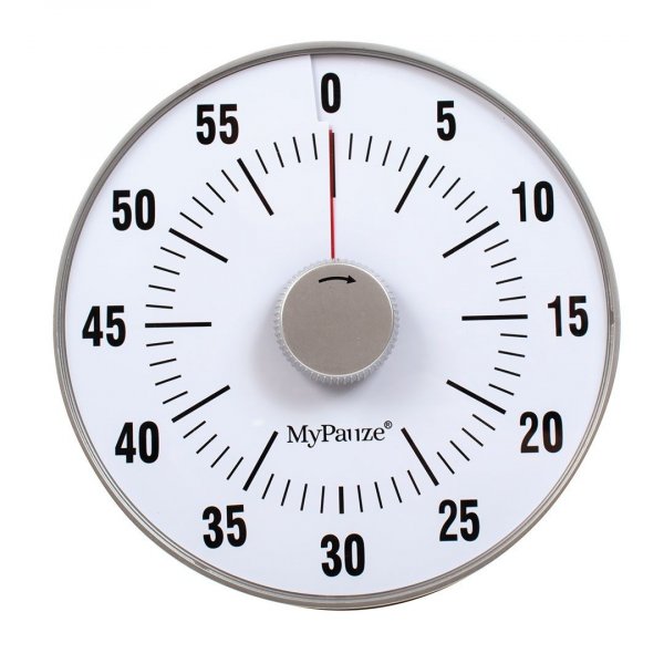 Concentratieklok rond 19x19 cm