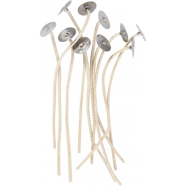 Gewaxte wieken - 10 st Gewaxte wieken - 10 st