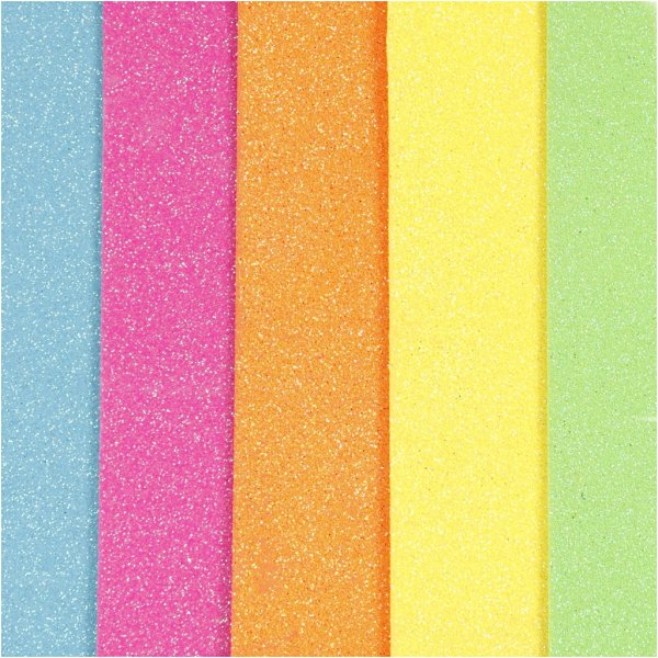 Decoratief rubber - gemengde kleuren - A5 - 5 st