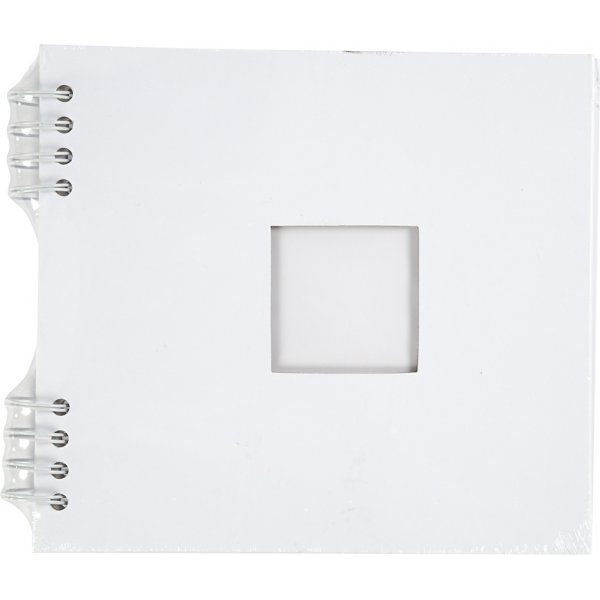 Plakboek met spiraal - wit - 20 x 20 cm Plakboek met spiraal - wit - 20 x 20 cm