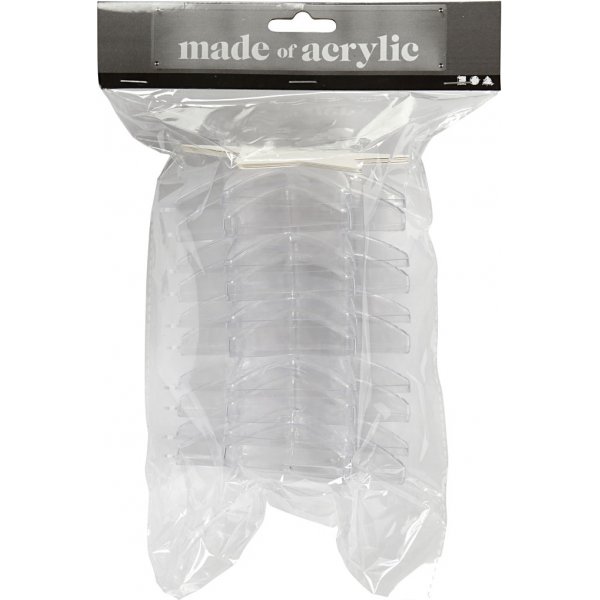 Decoratieve ster - transparant - 5 st