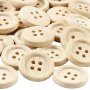 Houten knopen - 23 mm - 30 st