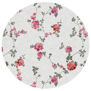Oliezeil met bloemenrankmotief - Roze Oliezeil met bloemenrankmotief - Roze
