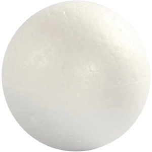 Piepschuim bolletjes - wit - Ø8 cm - 5 st Piepschuim bolletjes - wit - Ø8 cm - 5 st