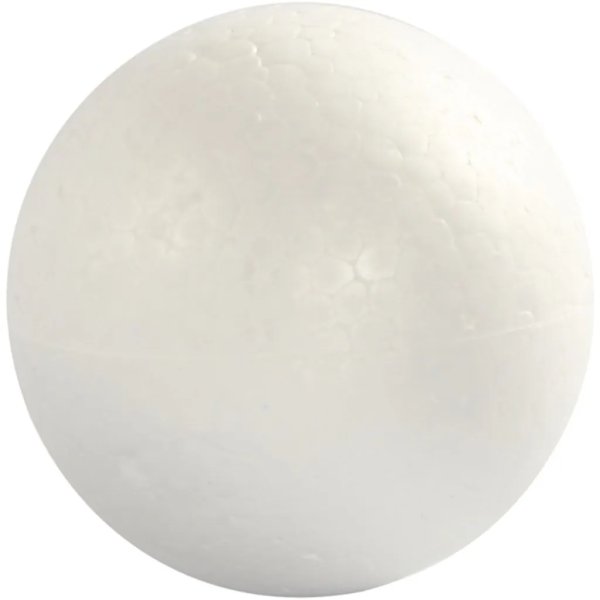 Piepschuim bolletjes - wit - Ø8 cm - 5 st Piepschuim bolletjes - wit - Ø8 cm - 5 st